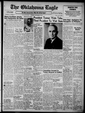 Primary view of object titled 'The Oklahoma Eagle (Tulsa, Okla.), Vol. 28, No. 57, Ed. 1 Thursday, September 30, 1948'.