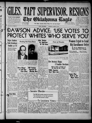 Primary view of object titled 'The Oklahoma Eagle (Tulsa, Okla.), Vol. 30, No. 26, Ed. 1 Thursday, March 9, 1950'.