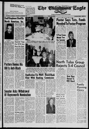 Primary view of object titled 'The Oklahoma Eagle (Tulsa, Okla.), Vol. 52, No. 19, Ed. 1 Thursday, October 23, 1969'.