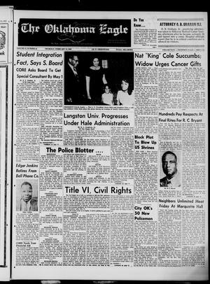 The Oklahoma Eagle (Tulsa, Okla.), Vol. 45, No. 40, Ed. 1 Thursday, February 18, 1965