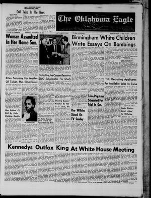 Primary view of object titled 'The Oklahoma Eagle (Tulsa, Okla.), Vol. 44, No. 19, Ed. 1 Thursday, September 26, 1963'.