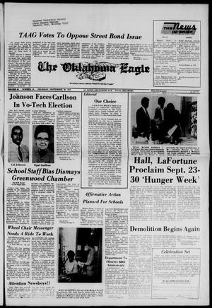 Primary view of object titled 'The Oklahoma Eagle (Tulsa, Okla.), Vol. 56, No. 10, Ed. 1 Thursday, September 20, 1973'.