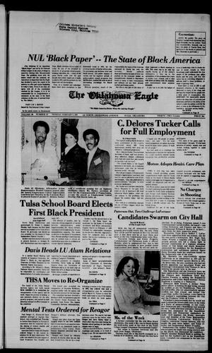 Primary view of object titled 'The Oklahoma Eagle (Tulsa, Okla.), Vol. 58, No. 27, Ed. 1 Thursday, February 5, 1976'.
