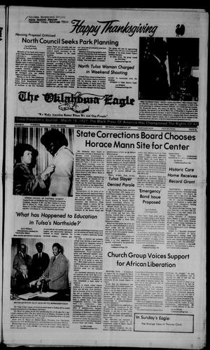 The Oklahoma Eagle (Tulsa, Okla.), Vol. 59, No. 20, Ed. 1 Thursday, November 25, 1976