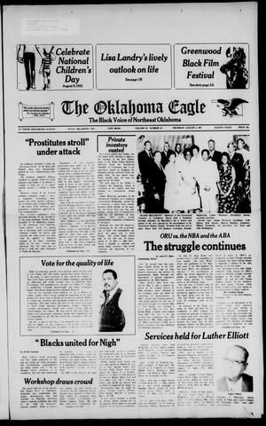 Primary view of object titled 'The Oklahoma Eagle (Tulsa, Okla.), Vol. 64, No. 35, Ed. 1 Thursday, August 5, 1982'.