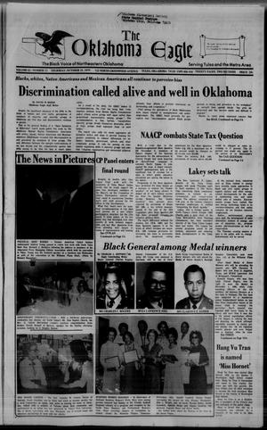 Primary view of object titled 'The Oklahoma Eagle (Tulsa, Okla.), Vol. 62, No. 12, Ed. 1 Thursday, October 25, 1979'.