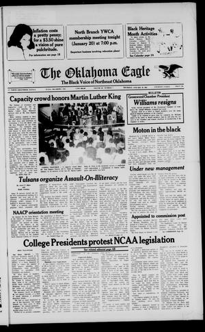 Primary view of object titled 'The Oklahoma Eagle (Tulsa, Okla.), Vol. 65, No. 7, Ed. 1 Thursday, January 20, 1983'.