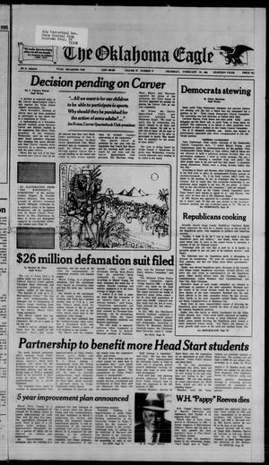 The Oklahoma Eagle (Tulsa, Okla.), Vol. 67, No. 12, Ed. 1 Thursday, February 28, 1985