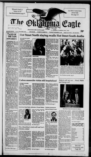 Primary view of object titled 'The Oklahoma Eagle (Tulsa, Okla.), Vol. 72, No. 46, Ed. 1 Thursday, December 9, 1993'.