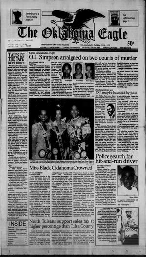 Primary view of object titled 'The Oklahoma Eagle (Tulsa, Okla.), Vol. 73, No. 22, Ed. 1 Thursday, June 23, 1994'.