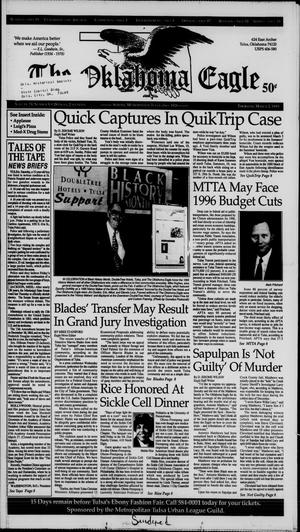 The Oklahoma Eagle (Tulsa, Okla.), Vol. 74, No. 5, Ed. 1 Thursday, March 2, 1995