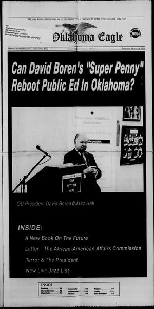 Primary view of object titled 'The Oklahoma Eagle (Tulsa, Okla.), Vol. 96, No. 12, Ed. 1 Thursday, March 24, 2016'.