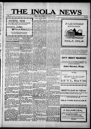 The Inola News (Inola, Okla.), Vol. 1, No. 20, Ed. 1 Friday, August 26, 1921