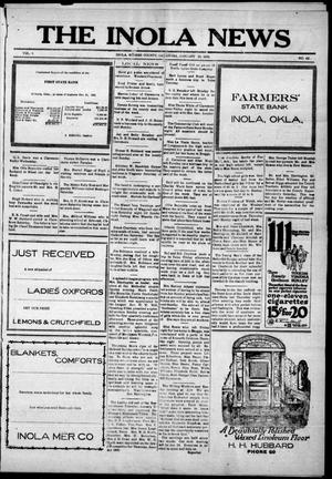 The Inola News (Inola, Okla.), Vol. 1, No. 42, Ed. 1 Friday, January 20, 1922