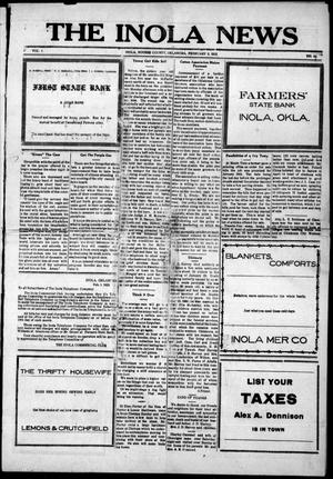 The Inola News (Inola, Okla.), Vol. 1, No. 44, Ed. 1 Friday, February 3, 1922