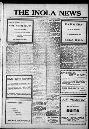The Inola News (Inola, Okla.), Vol. 1, No. 49, Ed. 1 Friday, March 10, 1922