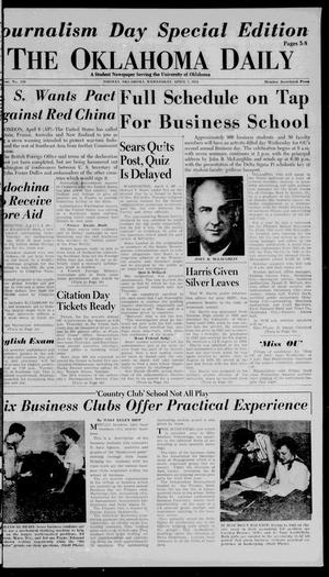 The Oklahoma Daily (Norman, Okla.), Vol. 40, No. 130, Ed. 1 Wednesday, April 7, 1954