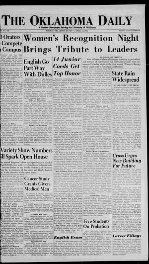 The Oklahoma Daily (Norman, Okla.), Vol. 40, No. 134, Ed. 1 Tuesday, April 13, 1954