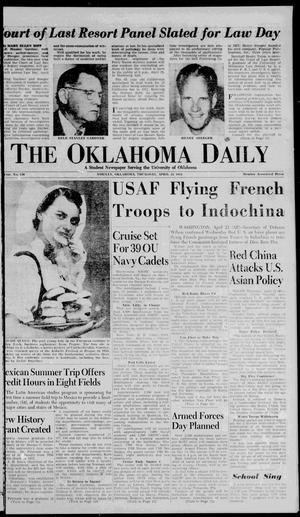 The Oklahoma Daily (Norman, Okla.), Vol. 40, No. 138, Ed. 1 Thursday, April 22, 1954
