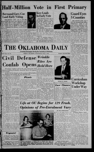 The Oklahoma Daily (Norman, Okla.), Vol. 40, No. 181, Ed. 1 Wednesday, July 7, 1954