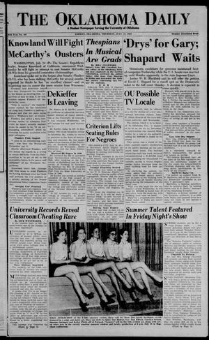 The Oklahoma Daily (Norman, Okla.), Vol. 40, No. 187, Ed. 1 Thursday, July 15, 1954