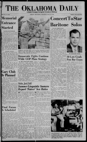 The Oklahoma Daily (Norman, Okla.), Vol. 40, No. 192, Ed. 1 Thursday, July 22, 1954