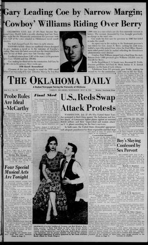 The Oklahoma Daily (Norman, Okla.), Vol. 40, No. 196, Ed. 1 Wednesday, July 28, 1954