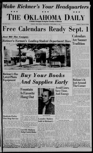 The Oklahoma Daily (Norman, Okla.), Vol. 41, No. 1, Ed. 2 Wednesday, September 8, 1954
