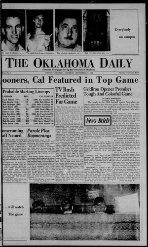 The Oklahoma Daily (Norman, Okla.), Vol. 41, No. 9, Ed. 1 Saturday, September 18, 1954