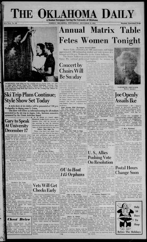The Oklahoma Daily (Norman, Okla.), Vol. 41, No. 62, Ed. 1 Wednesday, December 8, 1954