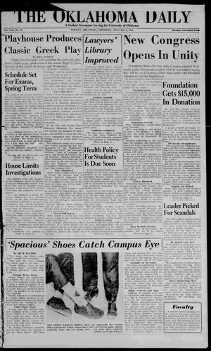 The Oklahoma Daily (Norman, Okla.), Vol. 41, No. 72, Ed. 1 Thursday, January 6, 1955