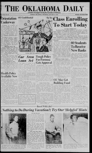 The Oklahoma Daily (Norman, Okla.), Vol. 41, No. 81, Ed. 1 Thursday, January 27, 1955