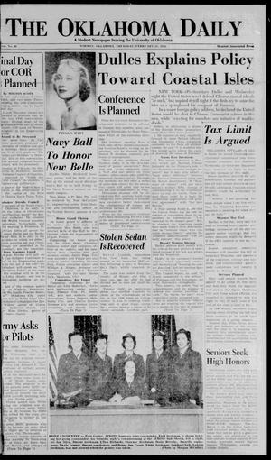 The Oklahoma Daily (Norman, Okla.), Vol. 41, No. 96, Ed. 1 Thursday, February 17, 1955