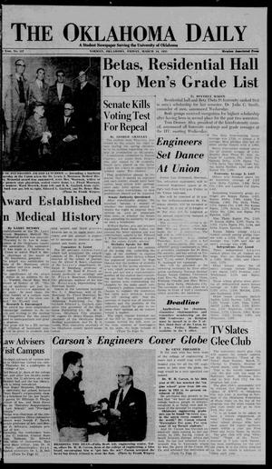 The Oklahoma Daily (Norman, Okla.), Vol. 41, No. 117, Ed. 1 Friday, March 18, 1955