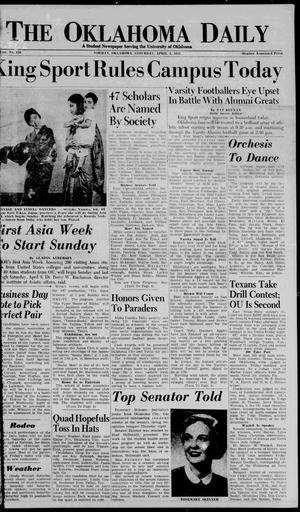 The Oklahoma Daily (Norman, Okla.), Vol. 41, No. 128, Ed. 1 Saturday, April 2, 1955