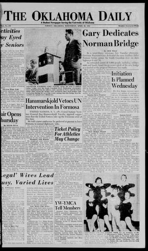 The Oklahoma Daily (Norman, Okla.), Vol. 41, No. 137, Ed. 1 Wednesday, April 20, 1955