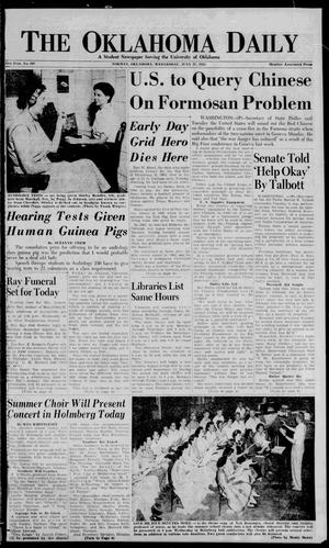 The Oklahoma Daily (Norman, Okla.), Vol. 41, No. 197, Ed. 1 Wednesday, July 27, 1955