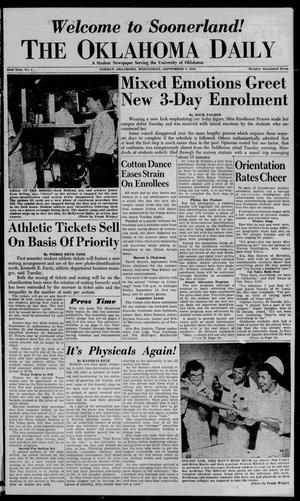 The Oklahoma Daily (Norman, Okla.), Vol. 42, No. 1, Ed. 1 Wednesday, September 7, 1955
