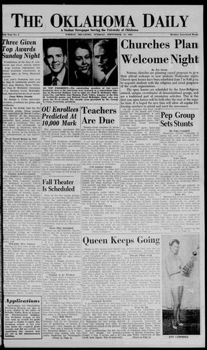 The Oklahoma Daily (Norman, Okla.), Vol. 42, No. 5, Ed. 1 Tuesday, September 13, 1955