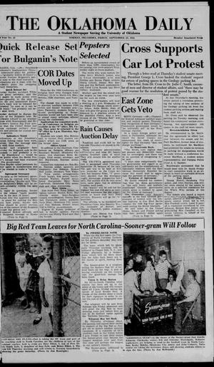 The Oklahoma Daily (Norman, Okla.), Vol. 42, No. 13, Ed. 1 Friday, September 23, 1955