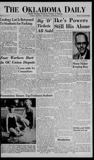 The Oklahoma Daily (Norman, Okla.), Vol. 42, No. 16, Ed. 1 Wednesday, September 28, 1955