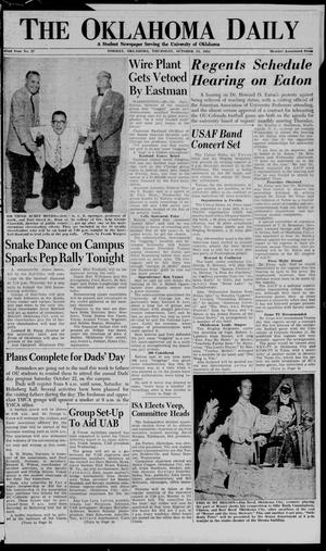 The Oklahoma Daily (Norman, Okla.), Vol. 42, No. 27, Ed. 1 Thursday, October 13, 1955