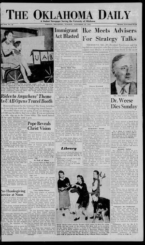 The Oklahoma Daily (Norman, Okla.), Vol. 42, No. 55, Ed. 1 Tuesday, November 22, 1955