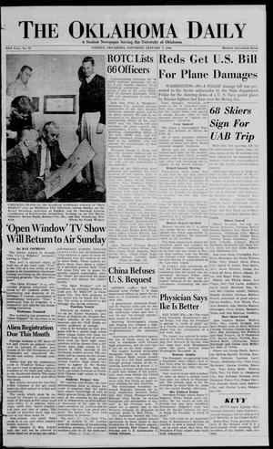 The Oklahoma Daily (Norman, Okla.), Vol. 1, No. 76, Ed. 1 Saturday, January 7, 1956