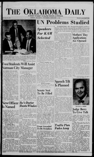The Oklahoma Daily (Norman, Okla.), Vol. 1, No. 85, Ed. 1 Wednesday, February 1, 1956