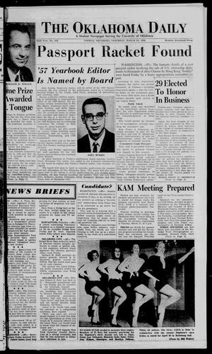 The Oklahoma Daily (Norman, Okla.), Vol. 1, No. 121, Ed. 1 Saturday, March 24, 1956
