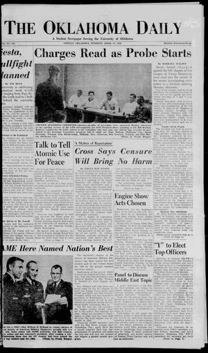 The Oklahoma Daily (Norman, Okla.), Vol. 1, No. 128, Ed. 1 Tuesday, April 10, 1956