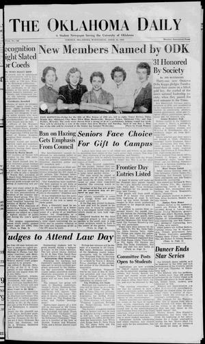 The Oklahoma Daily (Norman, Okla.), Vol. 1, No. 139, Ed. 1 Wednesday, April 25, 1956