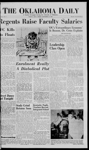 The Oklahoma Daily (Norman, Okla.), Vol. 43, No. 3, Ed. 1 Friday, September 14, 1956