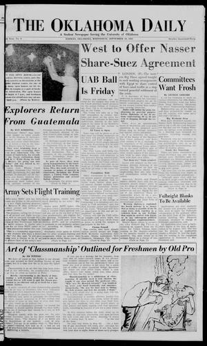 The Oklahoma Daily (Norman, Okla.), Vol. 43, No. 6, Ed. 1 Wednesday, September 19, 1956